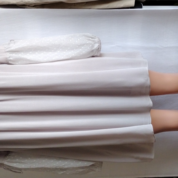 Umgee gray mini embroidered sleeves dress S/M - Picture 2 of 12